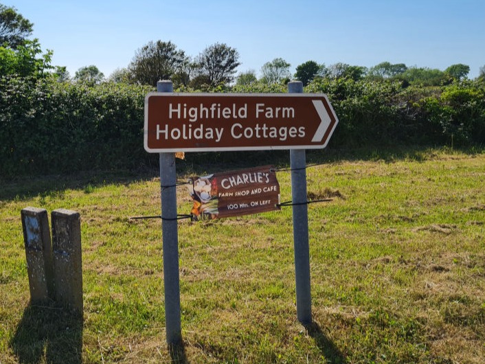sign for the shop